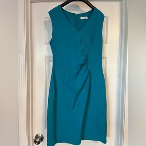 Calvin Klein Aqua side ruched dress